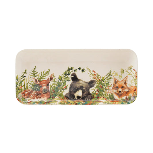 Woodland Animal Stoneware Platter