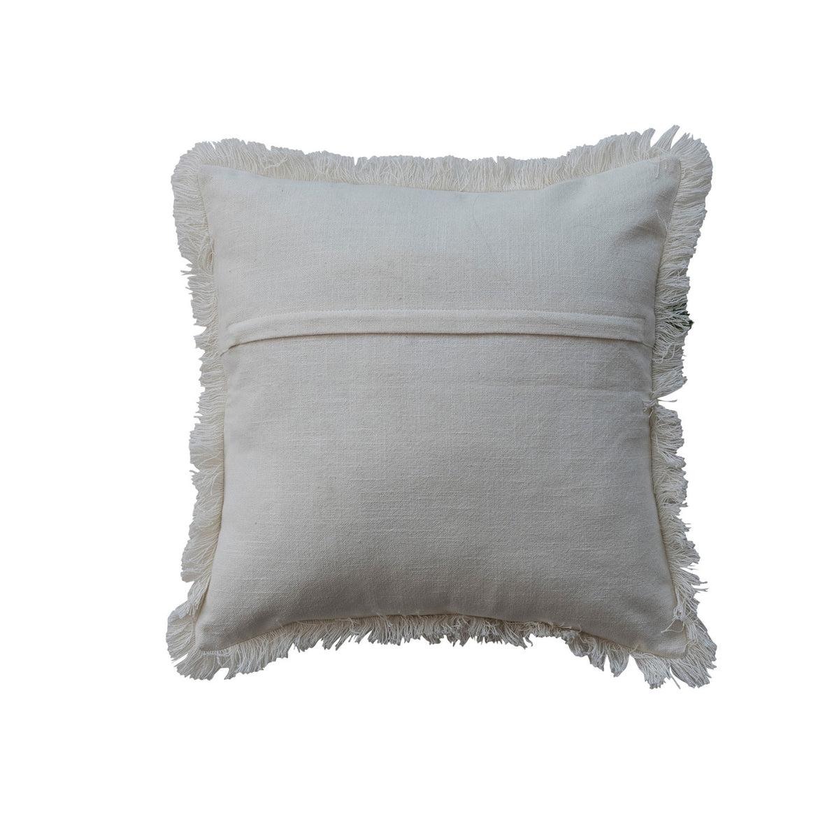 Embroidered Santa Holiday Pillow