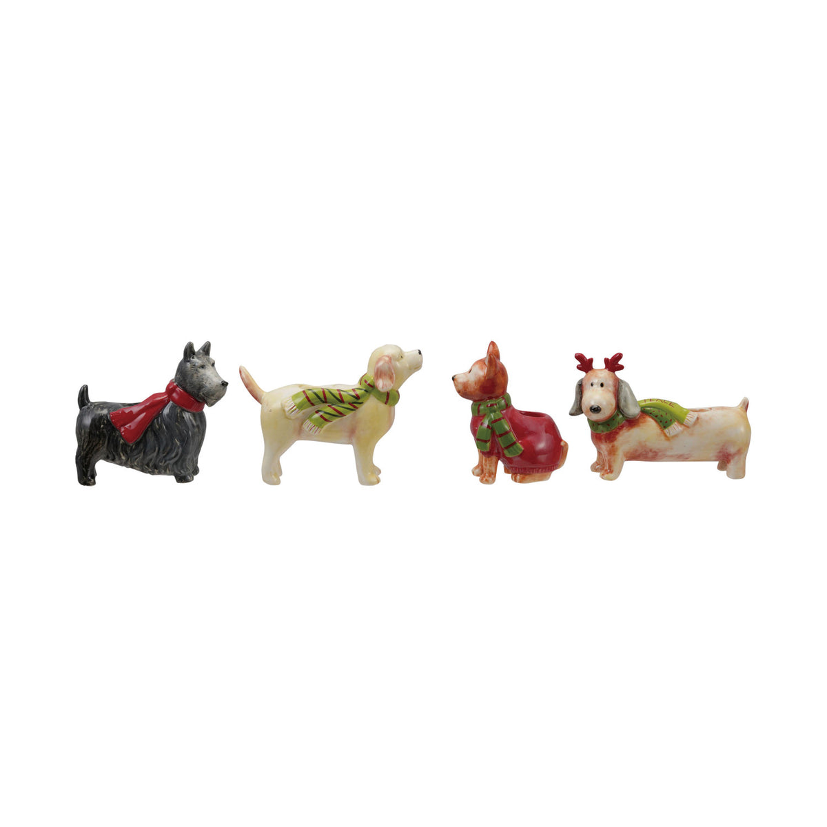Christmas Pup Taper Holder