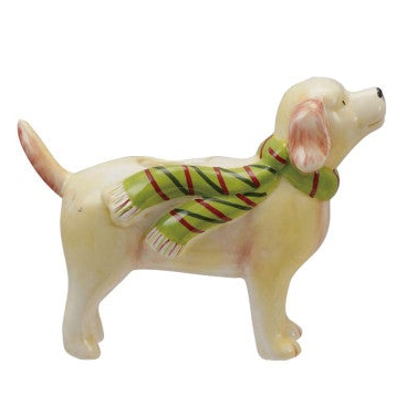 Christmas Pup Taper Holder