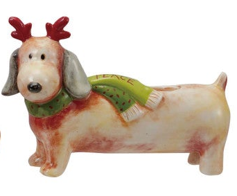 Christmas Pup Taper Holder