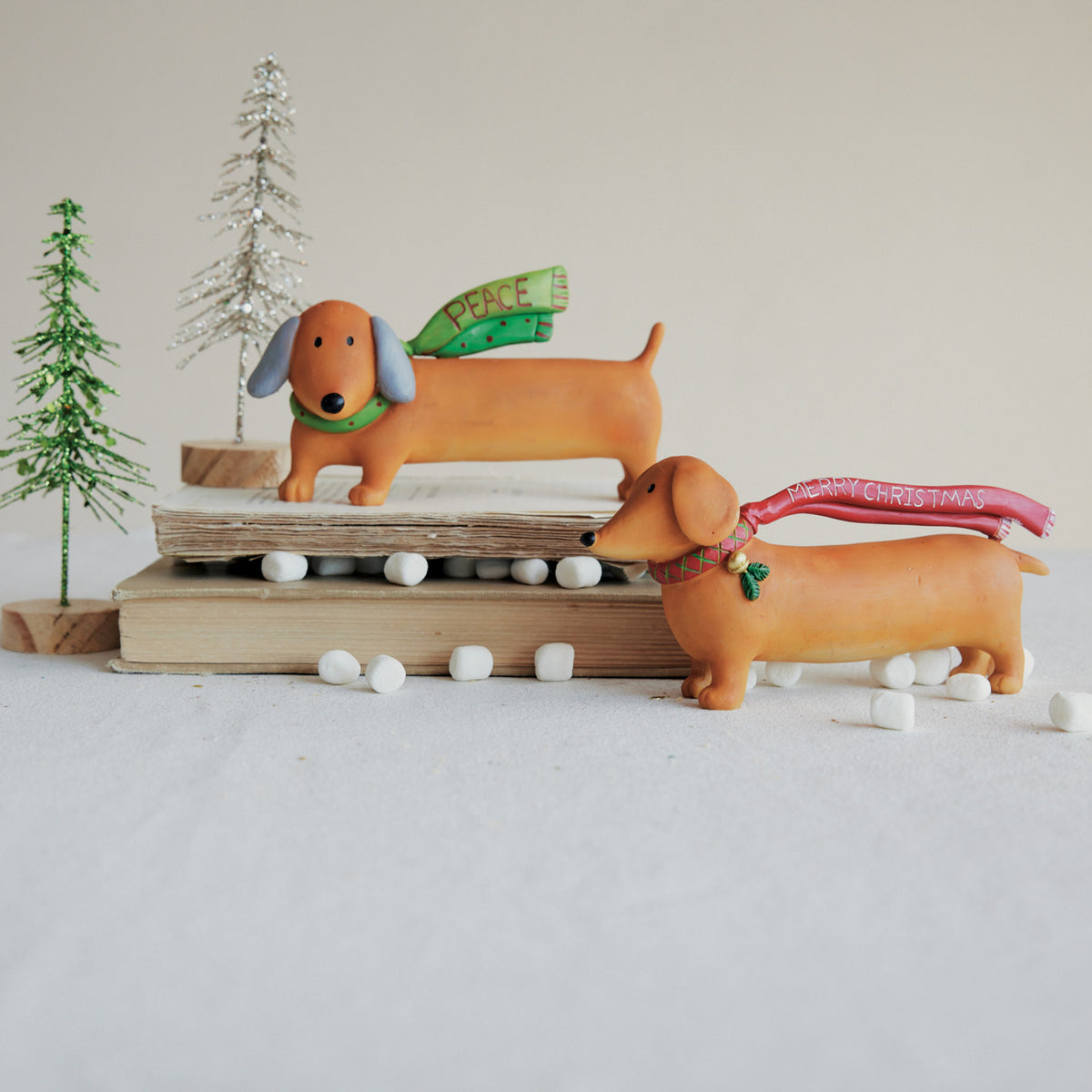 Christmas Wiener Dog Decor