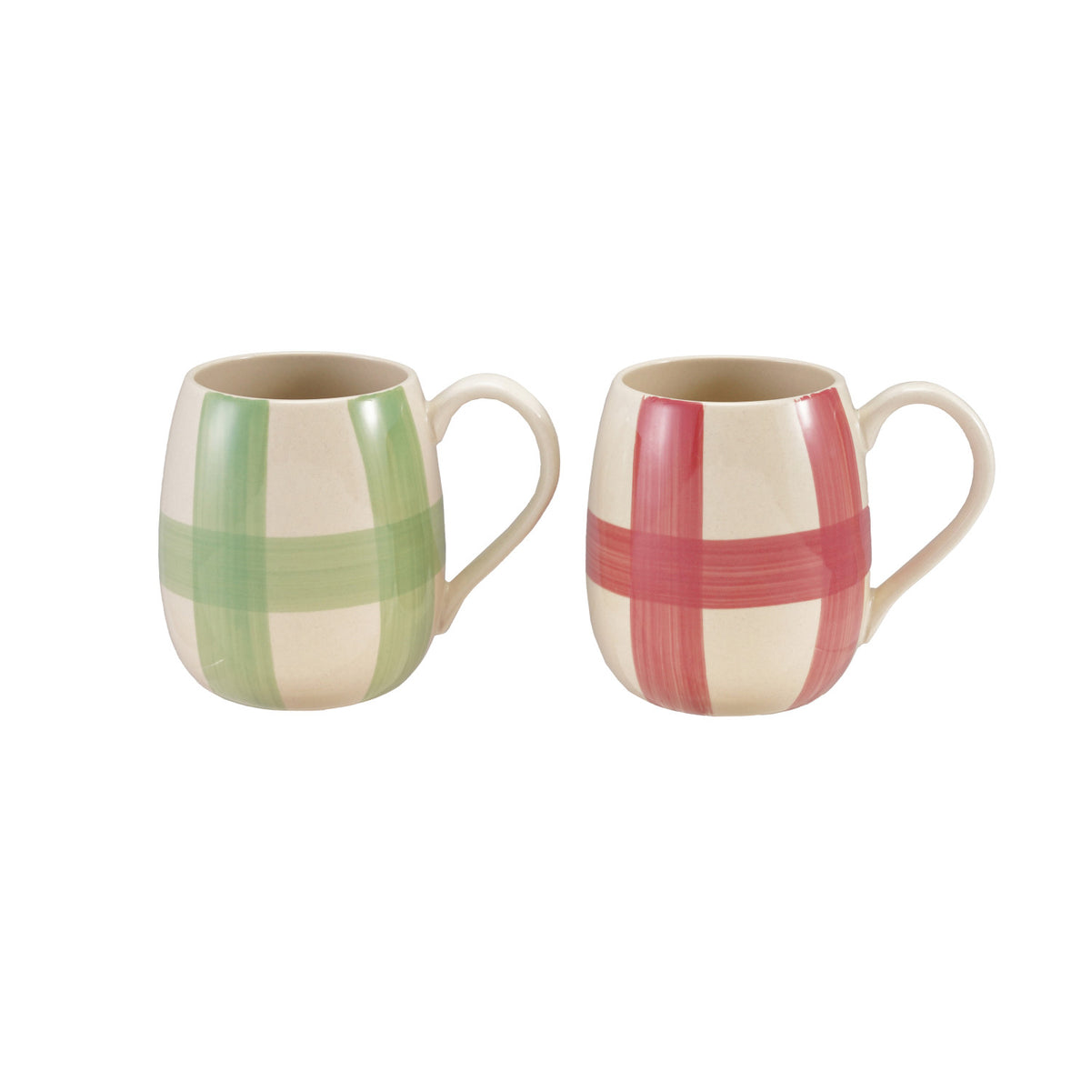 Holiday Plaid Coffee Mug, 16 oz