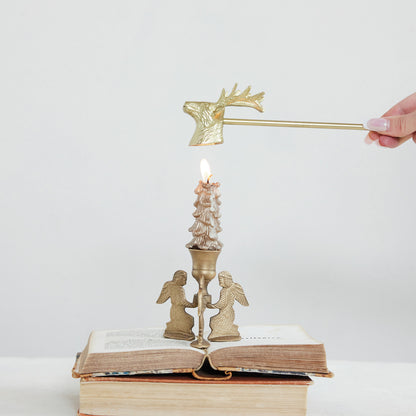 Gold Stag Candle Snuffer