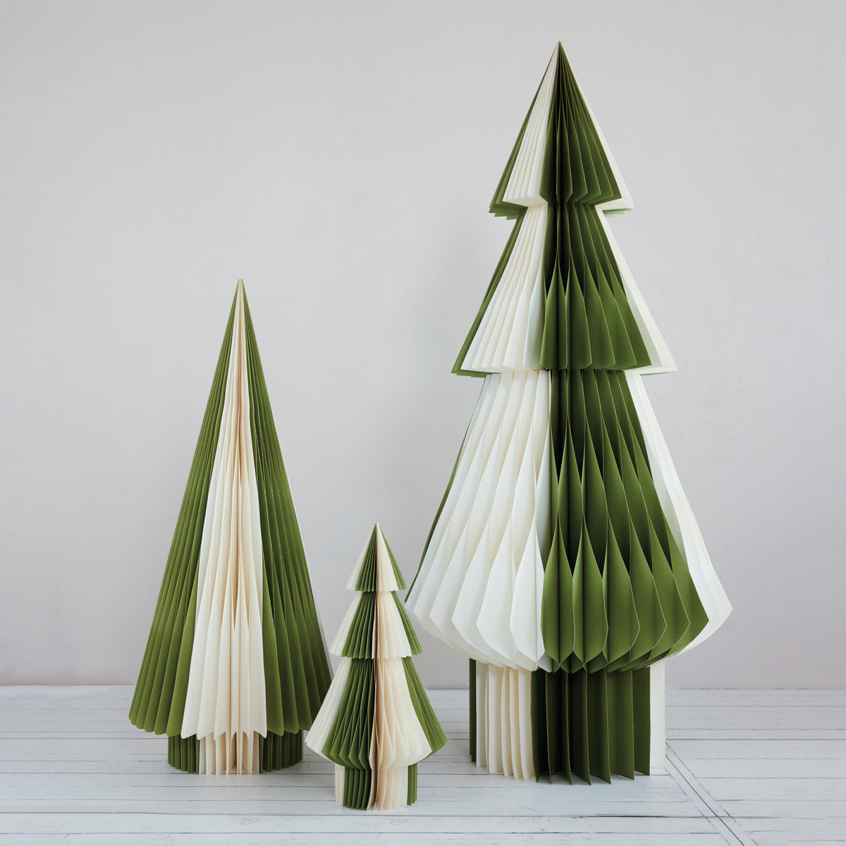 Green Honeycomb Paper Tree