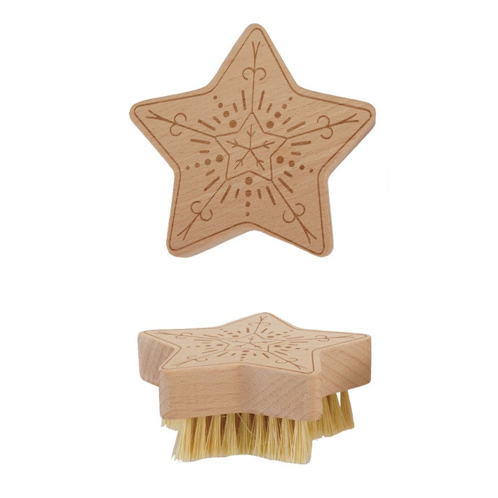 Beech Wood Holiday Dish Brushes