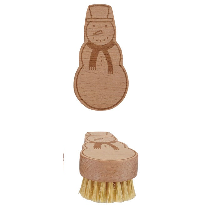 Beech Wood Holiday Dish Brushes