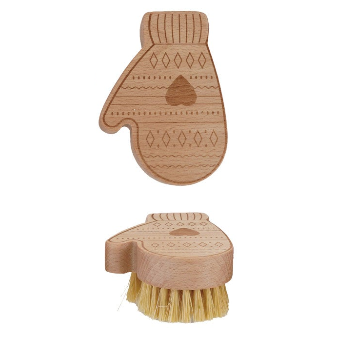 Beech Wood Holiday Dish Brushes