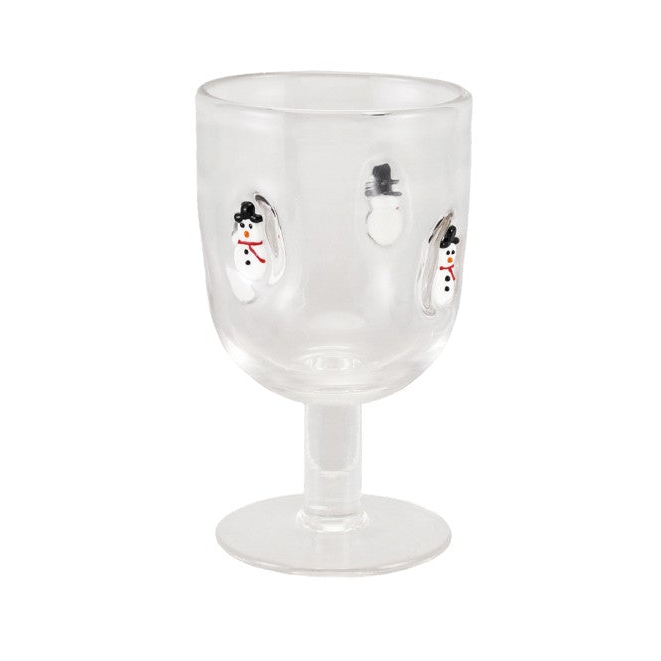 Christmas Stemmed Wine Glass