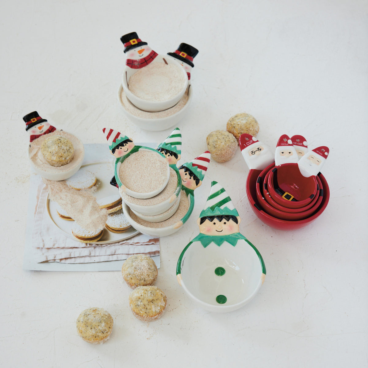 Santa Baking Measuring Cups