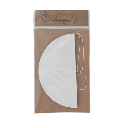 Green & Ivory Honeycomb Ornament, 7"