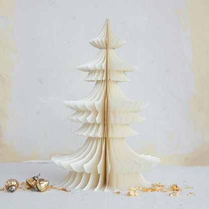 Ivory Honeycomb Paper Tree