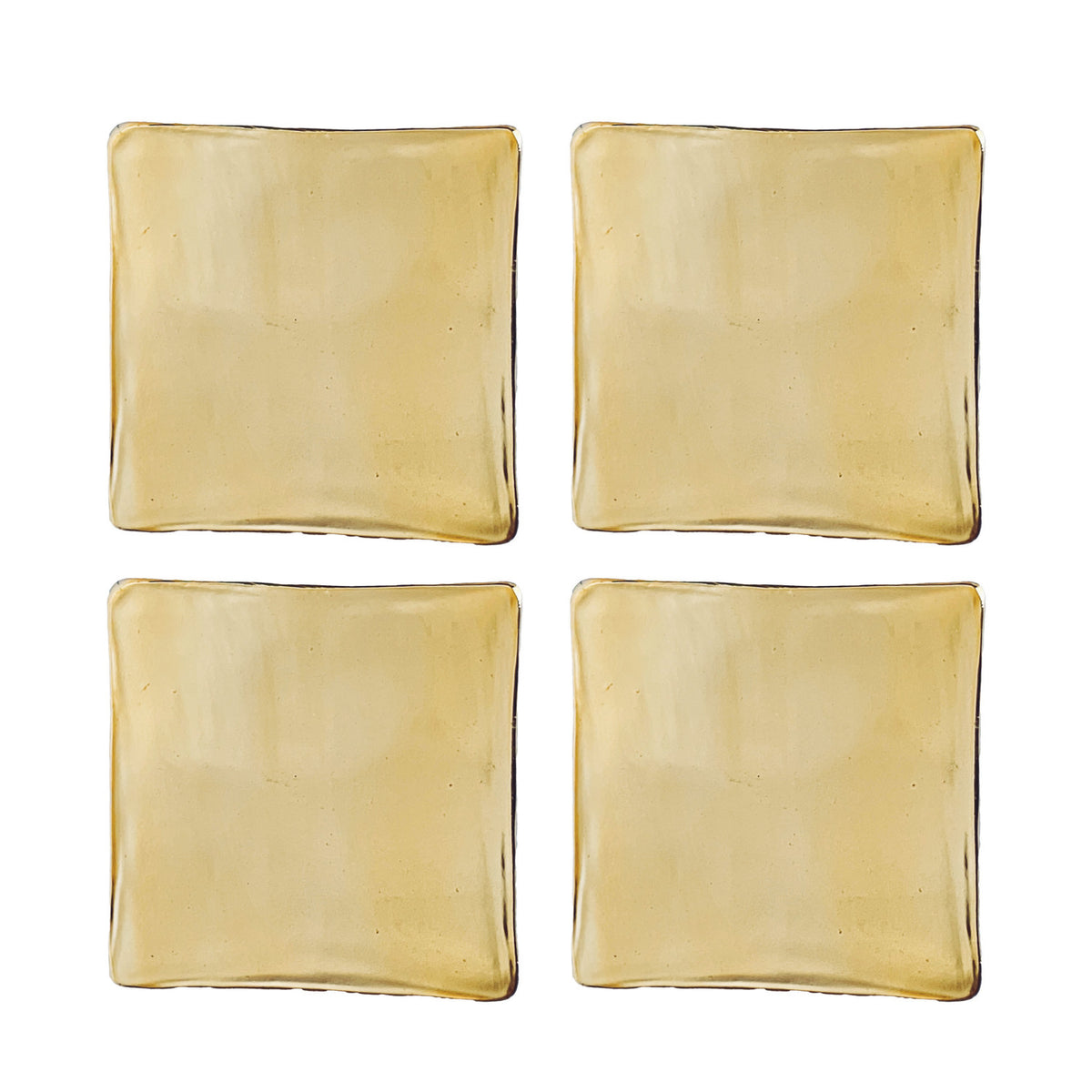 Gold Rim Glass Coasters