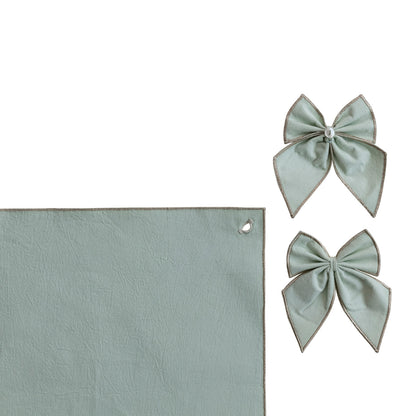 Mint Holiday Table Runner with Bows