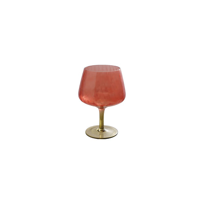 Vintage-Inspired Stemmed Wine Glass, 14 oz