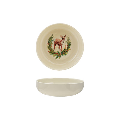 Woodland Holiday Serving Bowl