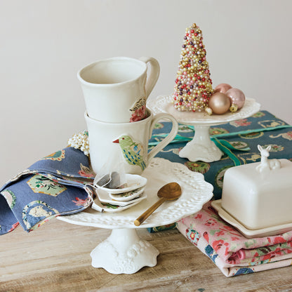 Deer Stoneware Butter Dish