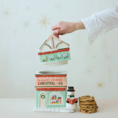 Christmas & Co. Bookstore Cookie Jar