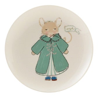 Holiday Cheer Mice Stoneware Plates, 4 Styles