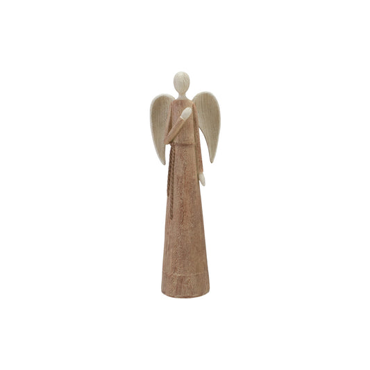 Wood Finish Resin Angel