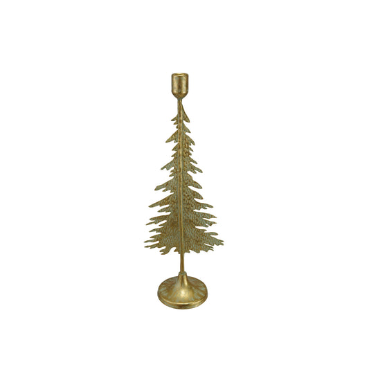 Tall Metal Christmas Tree Candle Holder