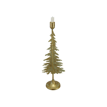 Tall Metal Christmas Tree Candle Holder