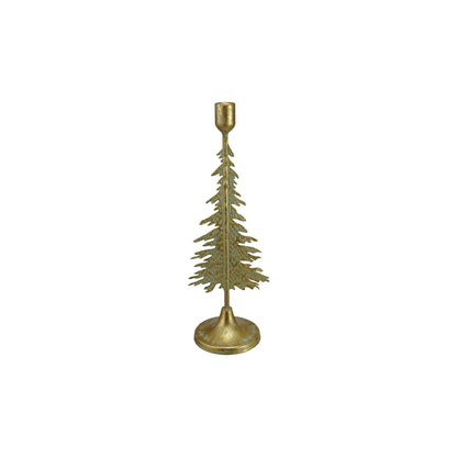 Short Metal Christmas Tree Candle Holder