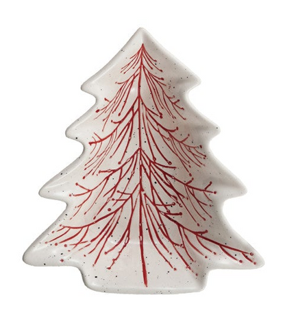Hand-Painted Ceramic Tree Shaped Dishes, Two Styles