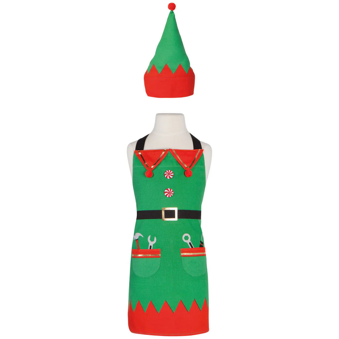 Elf Daydream Kids Apron and Hat Set