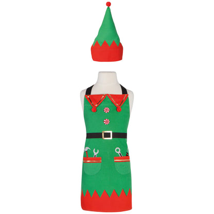 Elf Daydream Kids Apron and Hat Set