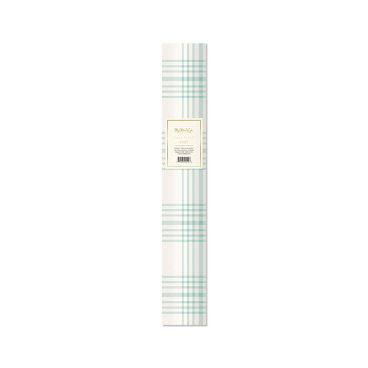 Blue Plaid Paper Table Runner - Browns Kitchen