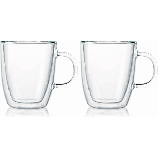 Bodum Bistro Double Wall Thermo-Glass Mugs (Set of 2) BODUM