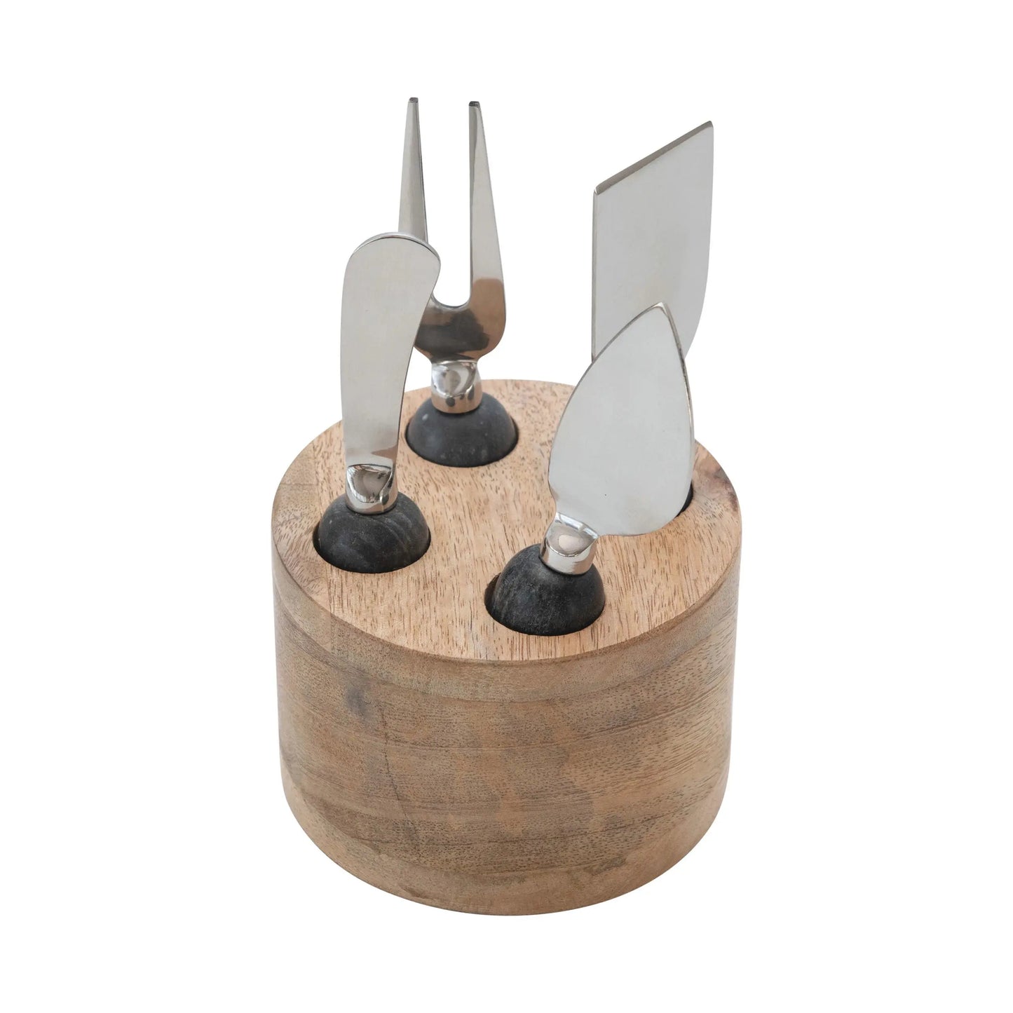 Cheese Servers with Wood Stand, Set of 5 CREATIVE CO-OP