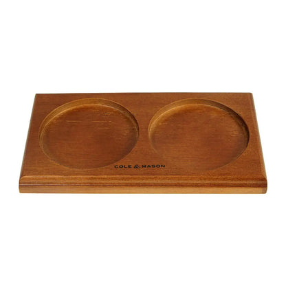 Cole & Mason Salt and Pepper Mill Tray, Wooden DKB