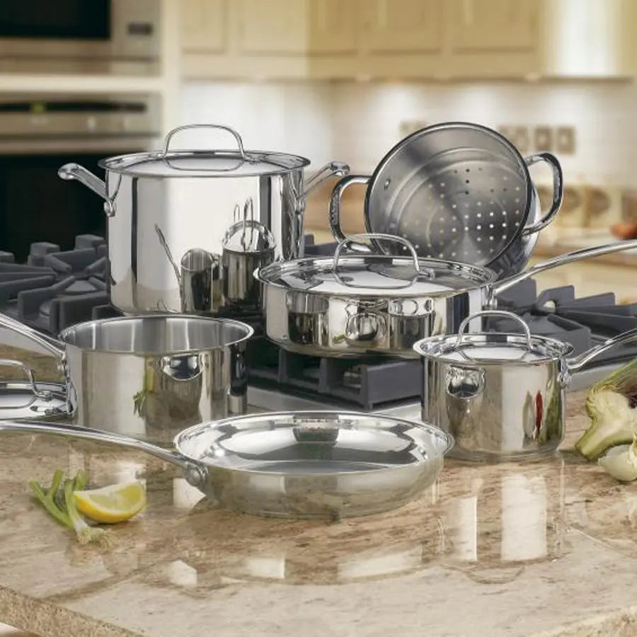 Cuisinart Chef's Classic 10 Piece Stainless Steel Cookware Set Cuisinart