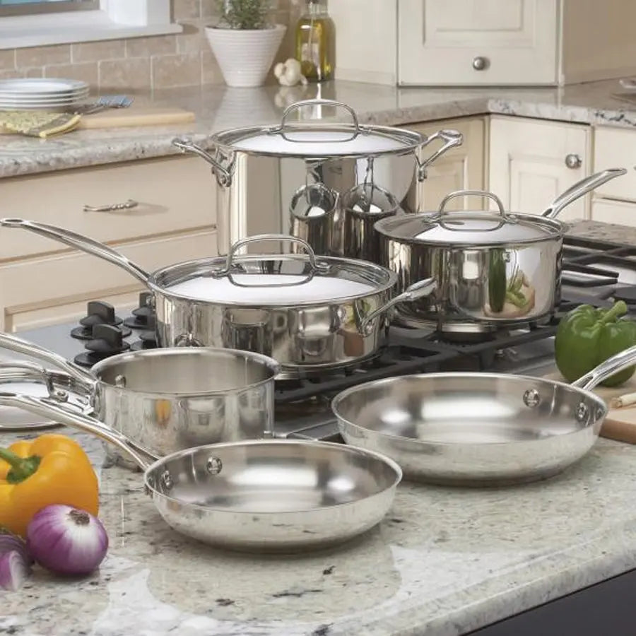 Cuisinart Chef's Classic 10 Piece Stainless Steel Cookware Set