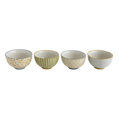 Hand-Stamped Stoneware Bowl, 4 Styles CREATIVE CO-OP