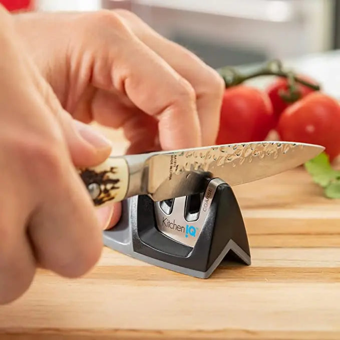 KitchenIQ 50009 Edge Grip 2 Stage Knife Sharpener Browns Kitchen