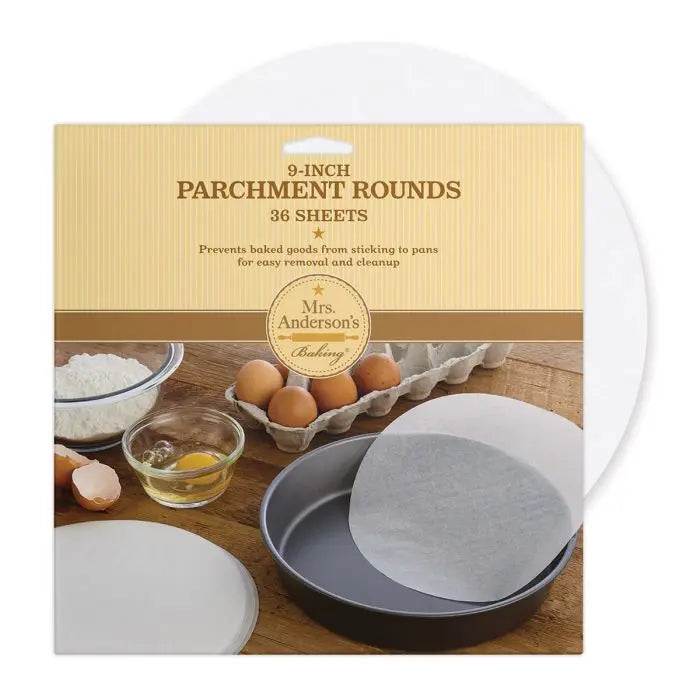 Mrs. Anderson's Baking Bleached Round Cake Parchment Paper 9" HIC