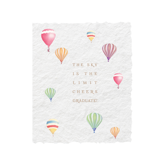 Sky is the limit. Cheers Graduate | Graduation Card